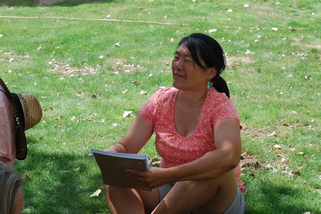 Interpreter Mary Aldern teaches VMF docents